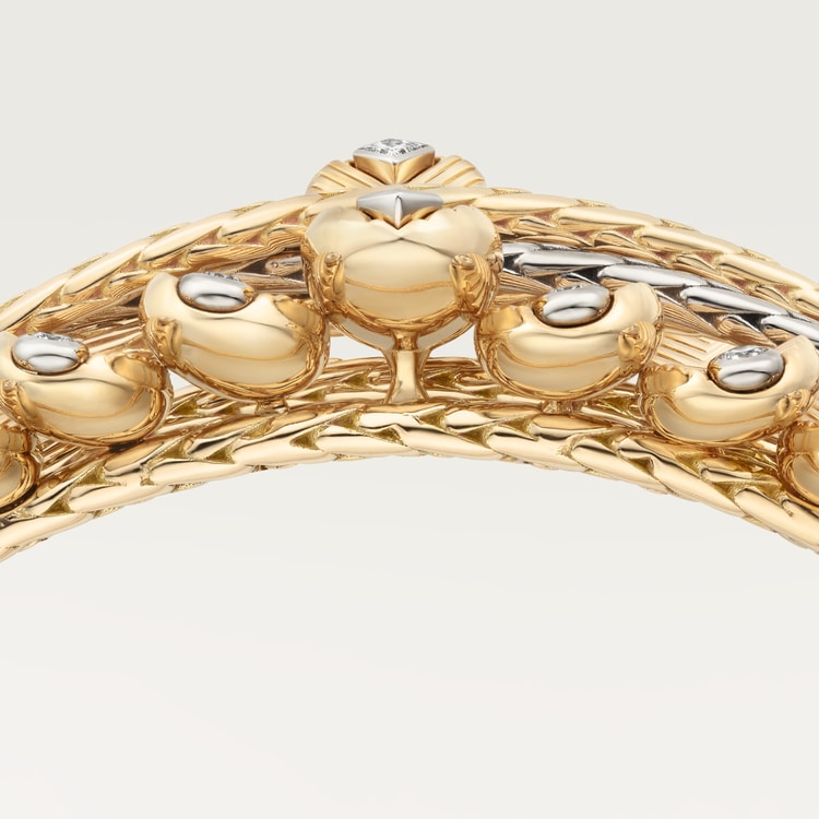 Cartier Grain de Café bracelet, diamonds - Image 4